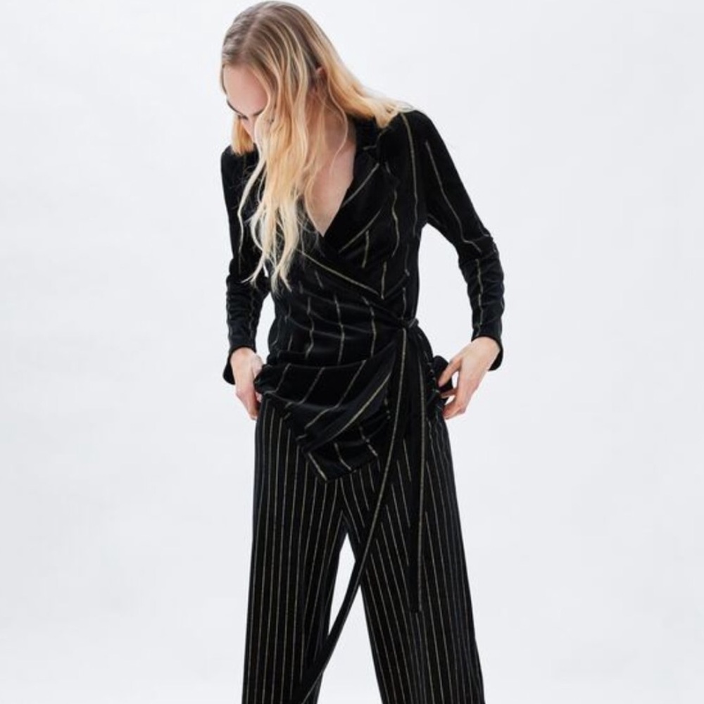 Zara Velvet Jacket with belt